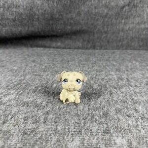Hasbro Littlest Pet Shop Beige BullDog Figure 2007 LPS Mini Toy‎ Puppy #508